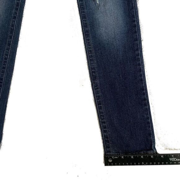 Red Rivet distressed dark denim jeans women’s size 5 - Picture 8 of 9